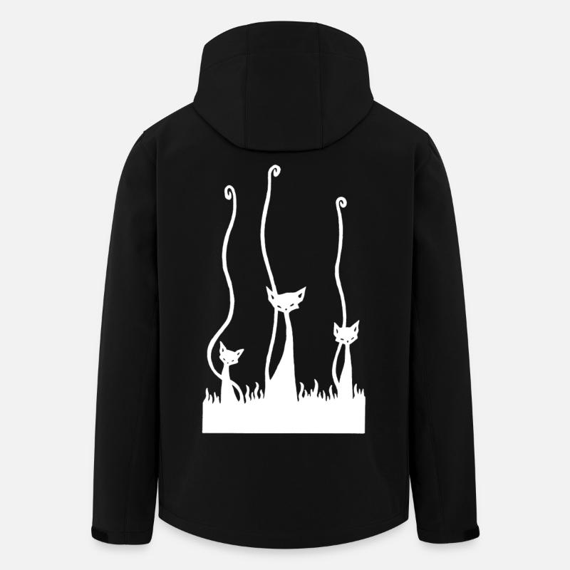The Three White Cats - Men’s Recycled Softshell Jacket by Stanley/Stella - black