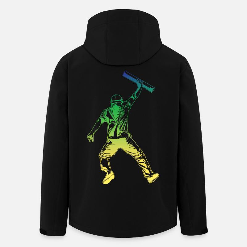 Style rétro d’architecte - Veste softshell homme en polyester recyclé Stanley/Stella - noir