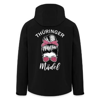 Thüringer Mädel Thüringen Frauen Geschenk - Recycelte Männer Softshell-Jacke von Stanley/Stella - Schwarz - Hinten - AI Model Male 185 light (185cm)