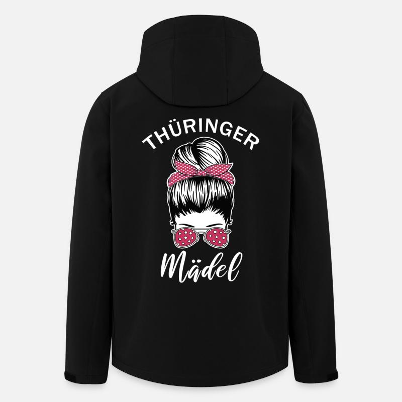 Thüringer Mädel Thüringen Frauen Geschenk - Recycelte Männer Softshell-Jacke von Stanley/Stella - Schwarz