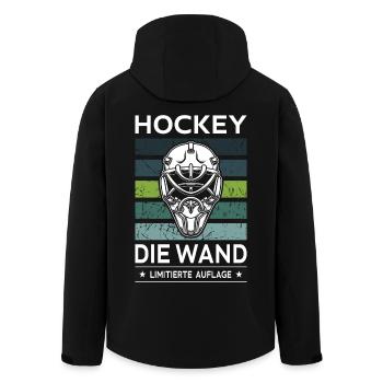 Hockey - Men’s Recycled Softshell Jacket by Stanley/Stella - black - Back - AI Model Male 185 light (185cm)