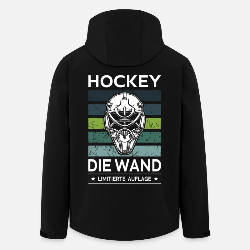 Hockey - Veste softshell homme en polyester recyclé Stanley/Stella - noir