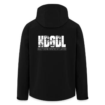 Du Lauch - HDGDL - Recycelte Männer Softshell-Jacke von Stanley/Stella - Schwarz - Hinten - AI Model Male 185 light (185cm)