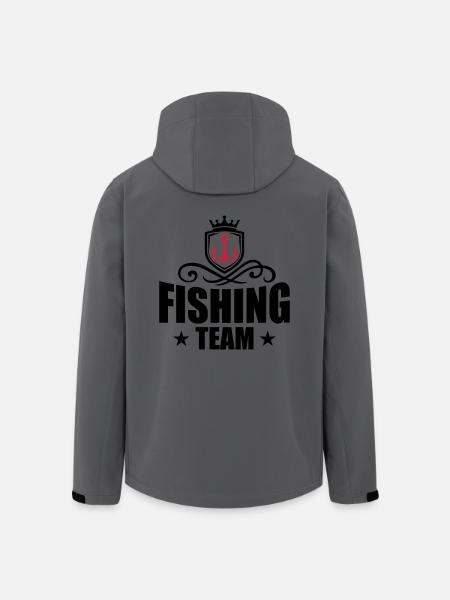 Fishing Team Fishing Hook - Men’s Recycled Softshell Jacket by Stanley/Stella - black