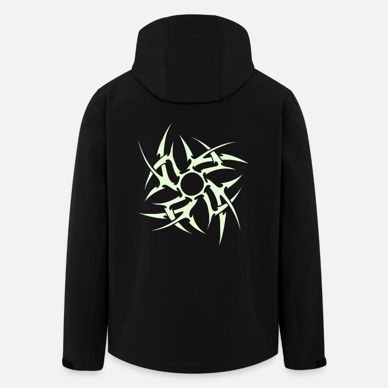 Ninja Star - Men’s Recycled Softshell Jacket by Stanley/Stella - black