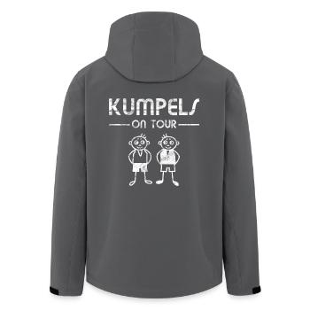 Männer Freunde Kumpels on Tour - Recycelte Männer Softshell-Jacke von Stanley/Stella - Anthrazit - Hinten - AI Model Male 185 light (185cm)
