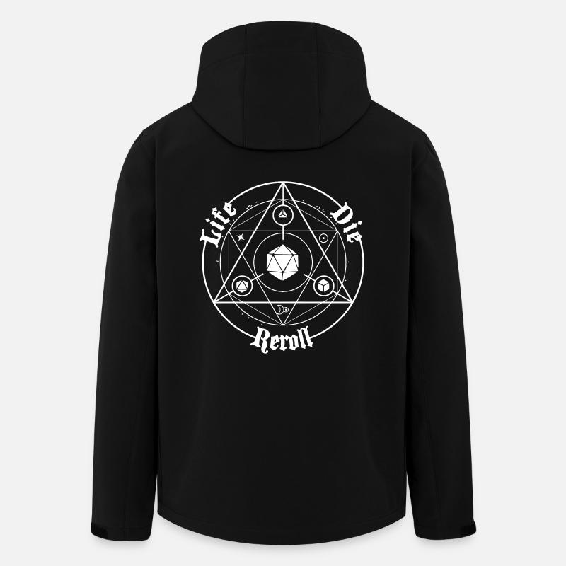 Rollenspiel Lebenskreis Reroll - Recycelte Männer Softshell-Jacke von Stanley/Stella - Schwarz