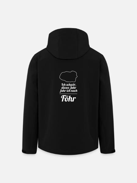 Ich schwör, dieses Jahr fahr ich nach Föhr Urlaub - Recycelte Männer Softshell-Jacke von Stanley/Stella - Schwarz