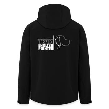 TEAM English Pointer Dog Dog Wilsigns - Men’s Recycled Softshell Jacket by Stanley/Stella - black - Back - AI Model Male 185 light (185cm)
