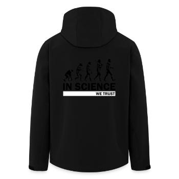 Evolution de la science - Veste softshell homme en polyester recyclé Stanley/Stella - noir - Dos - AI Model Male 185 light (185cm)