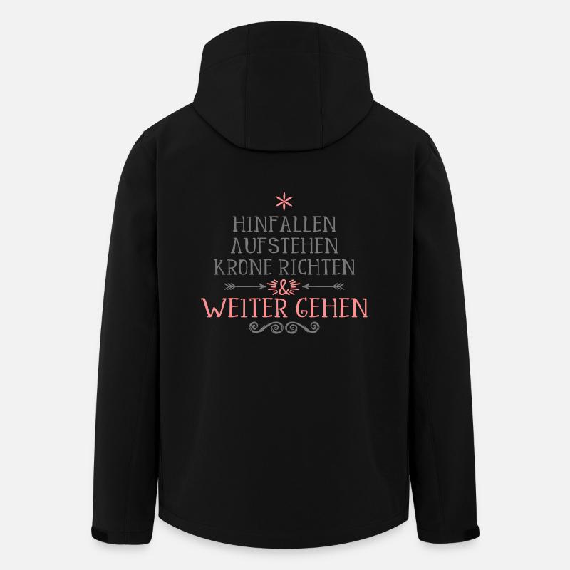 lustige Sprüche - Recycelte Männer Softshell-Jacke von Stanley/Stella - Schwarz