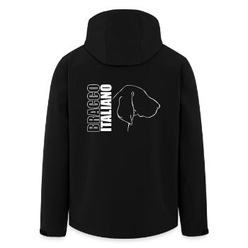 Bracco Italiano Profil Chien de chasse Chiens de chasse Wilsigns - Veste softshell homme en polyester recyclé Stanley/Stella - noir - Dos - AI Model Male 185 light (185cm)