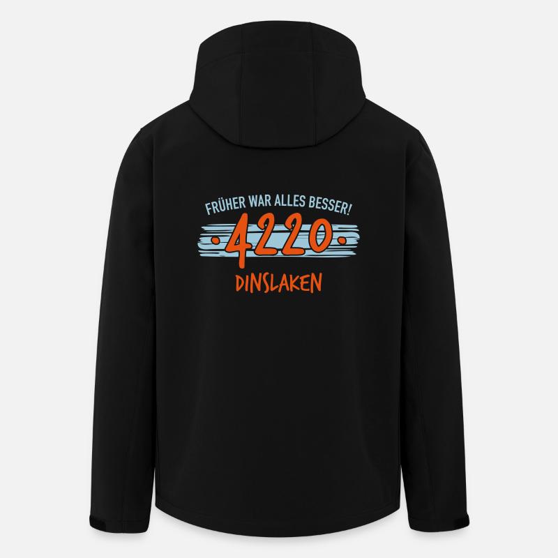 Früher 4220 Dinslaken Geschenk - Recycelte Männer Softshell-Jacke von Stanley/Stella - Schwarz