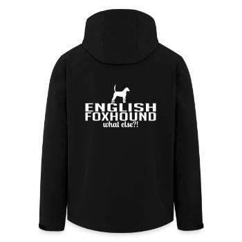 ENGLISH FOXHOUND what else Hundespruch Wilsigns - Recycelte Männer Softshell-Jacke von Stanley/Stella - Schwarz - Hinten - AI Model Male 185 light (185cm)
