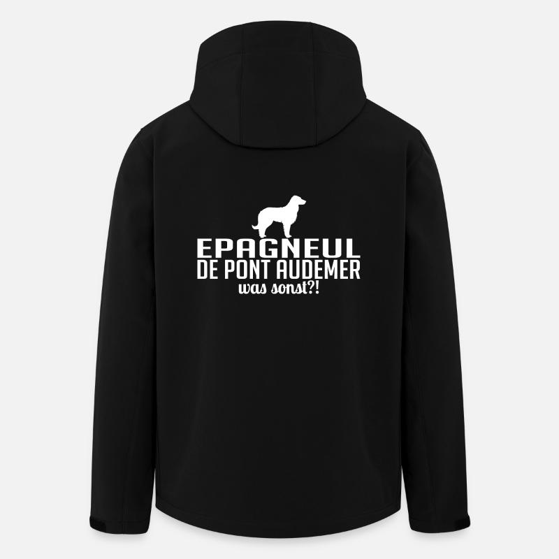 EPAGNEUL DE PONT AUDEMER was sonst Hunde Wilsigns - Recycelte Männer Softshell-Jacke von Stanley/Stella - Schwarz