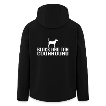 BLACK AND TAN COONHOUND Dog Breed Dogs Wilsigns - Men’s Recycled Softshell Jacket by Stanley/Stella - black - Back - AI Model Male 185 light (185cm)