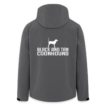 BLACK AND TAN COONHOUND Chiens de race de chiens Wilsigns - Veste softshell homme en polyester recyclé Stanley/Stella - charbon - Dos - AI Model Male 185 light (185cm)