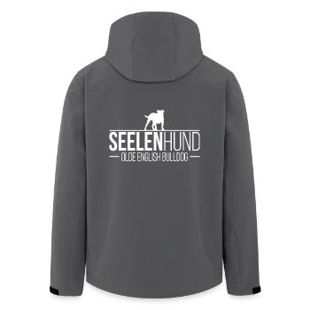 Olde English Bulldog Seelenhund Hundespruch Hunde - Recycelte Männer Softshell-Jacke von Stanley/Stella - Schwarz - Hinten - AI Model Male 185 light (185cm)