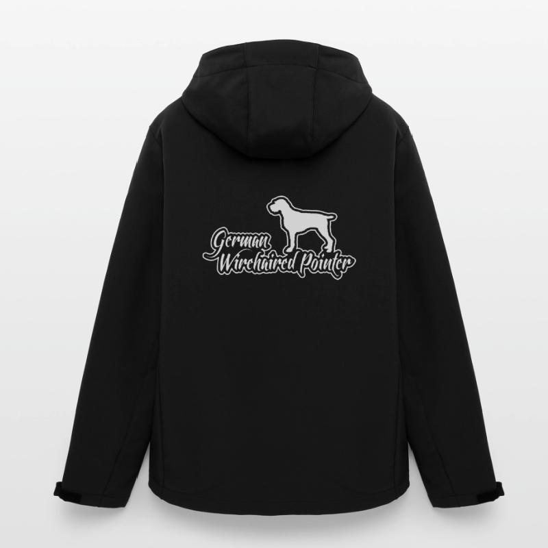German Wirehaired Pointer Jagdhund Wilsigns Hunde Recycelte Männer Softshell-Jacke von Stanley/Stella