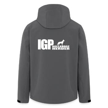 IGP HOLLANDSE HERDER Wilsigns Hundesport Hunde - Recycelte Männer Softshell-Jacke von Stanley/Stella - Schwarz - Hinten - AI Model Male 185 light (185cm)