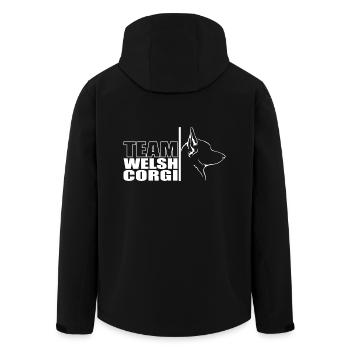 ÉQUIPE Welsh Corgi Chien Chien Wilsigns - Veste softshell homme en polyester recyclé Stanley/Stella - noir - Dos - AI Model Male 185 light (185cm)