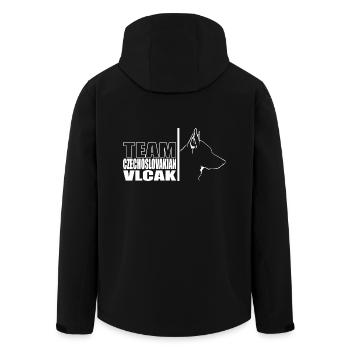 TEAM Czechoslovakian Vlcak Hunde Hund Wilsigns - Recycelte Männer Softshell-Jacke von Stanley/Stella - Schwarz - Hinten - AI Model Male 185 light (185cm)