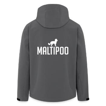 Maltipoo Race de chien Chiens Wilsigns - Veste softshell homme en polyester recyclé Stanley/Stella - noir - Dos - AI Model Male 185 light (185cm)