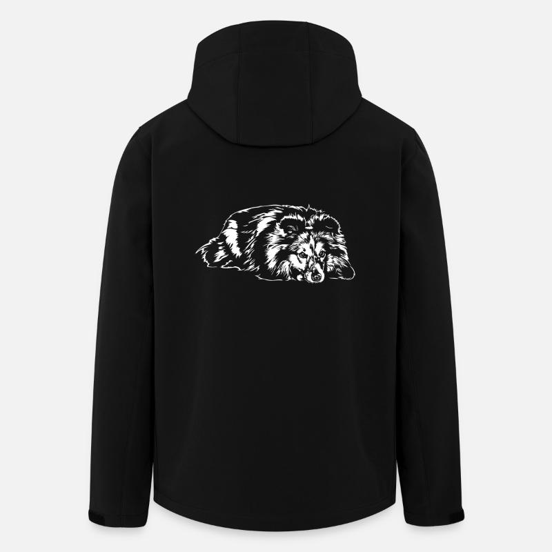 SHETLAND SHEEPDOG SHELTIE Hunde Portrait Wilsigns - Recycelte Männer Softshell-Jacke von Stanley/Stella - Schwarz