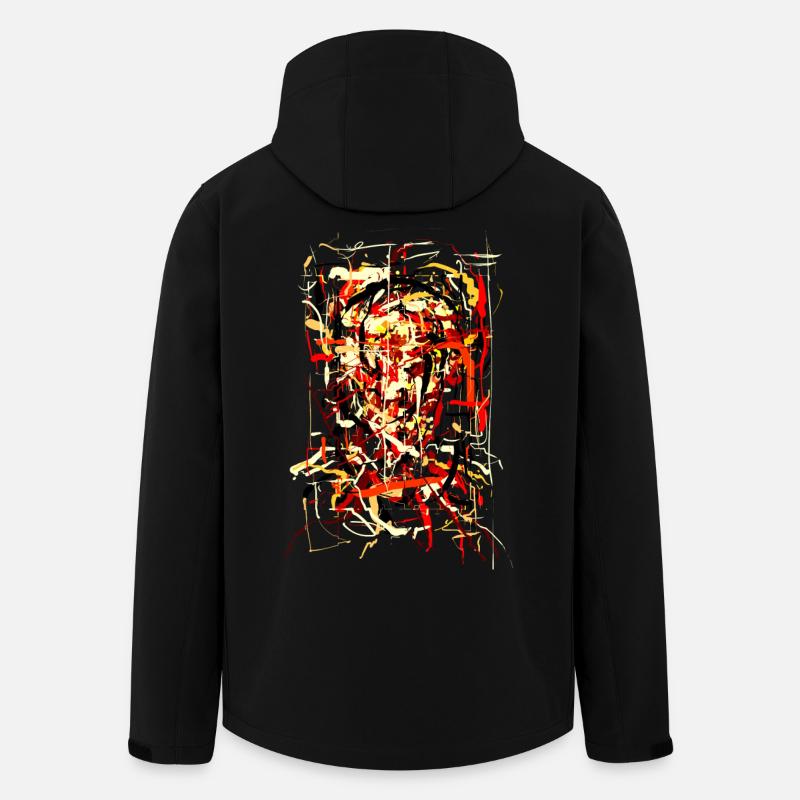 Diables En feu - Veste softshell homme en polyester recyclé Stanley/Stella - noir