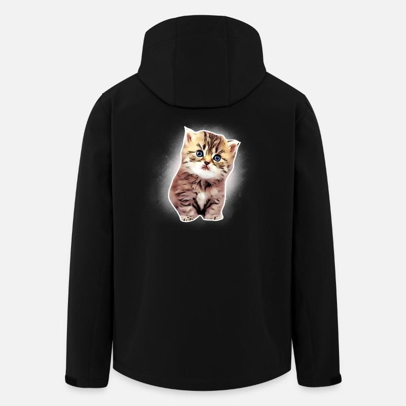 Kitten - Men’s Recycled Softshell Jacket by Stanley/Stella - black