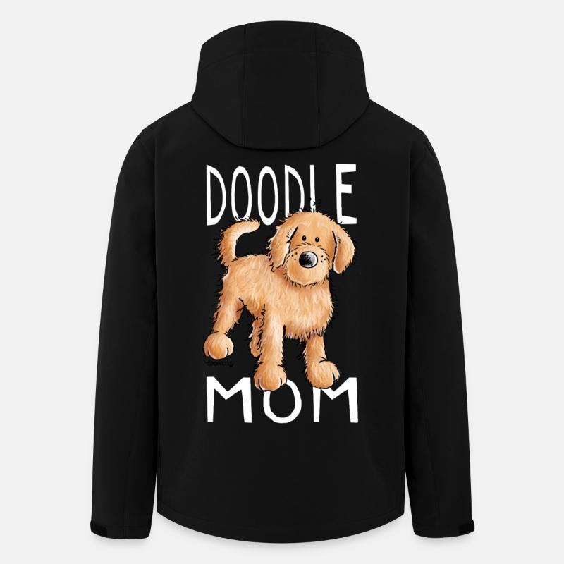 Doodle Mom - Goldendoodle - Gift - Men’s Recycled Softshell Jacket by Stanley/Stella - black