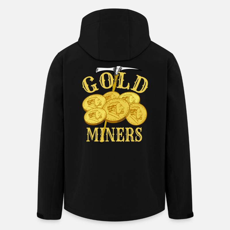 Goldgräber - Recycelte Männer Softshell-Jacke von Stanley/Stella - Schwarz
