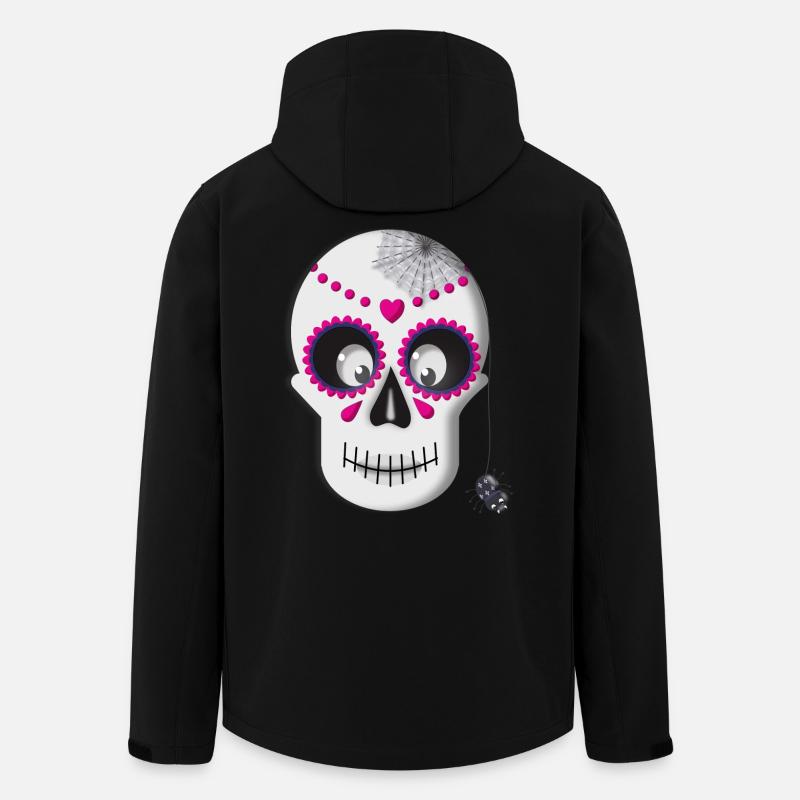 Sugar Skull - Recycelte Männer Softshell-Jacke von Stanley/Stella - Schwarz
