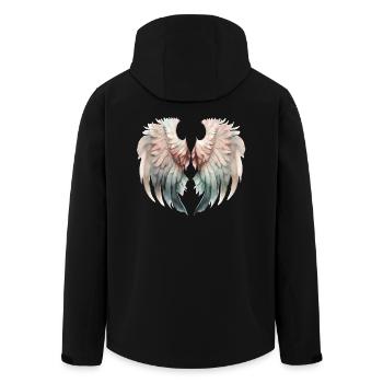Ailes Pastel Envolée Douce - Veste softshell homme en polyester recyclé Stanley/Stella - noir - Dos - AI Model Male 185 light (185cm)