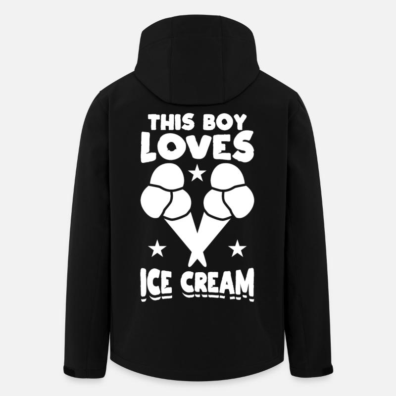 Kleiner Eiscreme Liebhaber - Recycelte Männer Softshell-Jacke von Stanley/Stella - Schwarz
