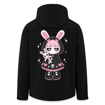 Café d'abord Miséricorde plus tard Anime Girl Cyberpunk - Veste softshell homme en polyester recyclé Stanley/Stella - noir - Dos - AI Model Male 185 light (185cm)