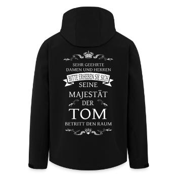 Sa Majesté le Tom entre dans la pièce - Veste softshell homme en polyester recyclé Stanley/Stella - noir - Dos - AI Model Male 185 light (185cm)
