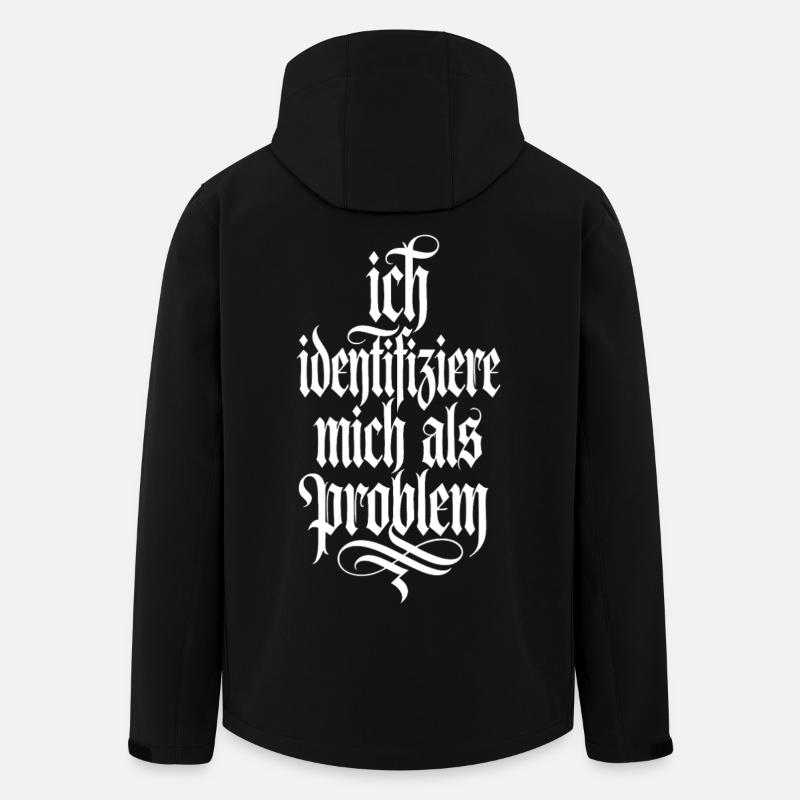 Ich identifiziere mich als Problem - Recycelte Männer Softshell-Jacke von Stanley/Stella - Schwarz