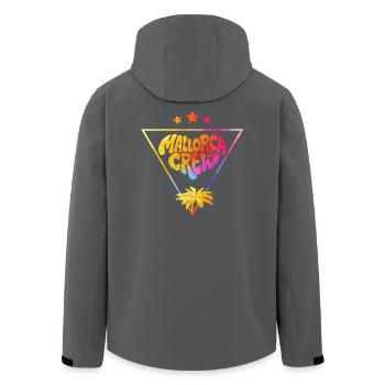 Couleur éclair de l’équipe de palmiers de Majorque - Veste softshell homme en polyester recyclé Stanley/Stella - noir - Dos - AI Model Male 185 light (185cm)