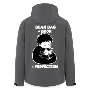 Lecteur Bean Bag Perfection Manga - Veste softshell homme en polyester recyclé Stanley/Stella - noir - Dos - AI Model Male 185 light (185cm)