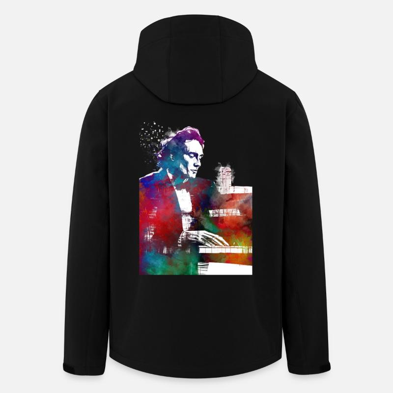 Pianist Musik Kunst - Recycelte Männer Softshell-Jacke von Stanley/Stella - Schwarz