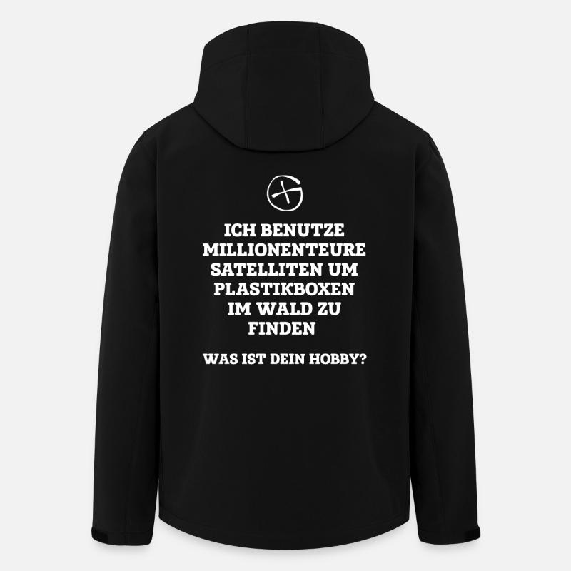 GEOCACHING - Geocacher - Geschenk - Recycelte Männer Softshell-Jacke von Stanley/Stella - Schwarz