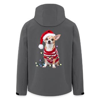 Chihuahua Weihnachten Weihnachtspullover Hund süß - Recycelte Männer Softshell-Jacke von Stanley/Stella - Schwarz - Hinten - AI Model Male 185 light (185cm)