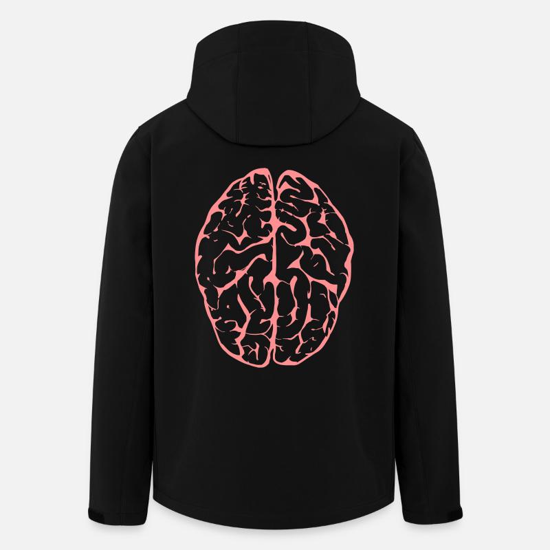 brain - Men’s Recycled Softshell Jacket by Stanley/Stella - black