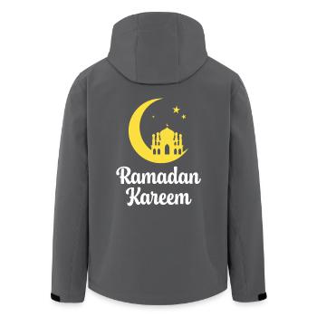Ramadan Kareem - Men’s Recycled Softshell Jacket by Stanley/Stella - anthracite - Back - AI Model Male 185 light (185cm)