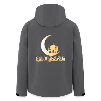 Aïd Moubarak - Veste softshell homme en polyester recyclé Stanley/Stella - charbon - Dos - AI Model Male 185 light (185cm)