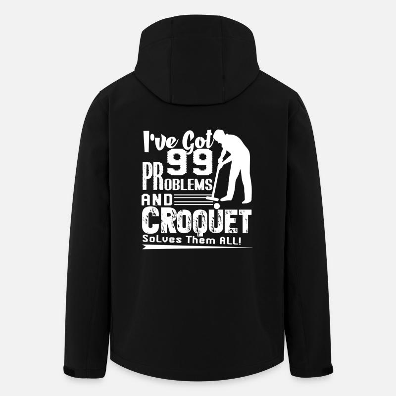 Croqueting Croquet Solves All - Men’s Recycled Softshell Jacket by Stanley/Stella - black