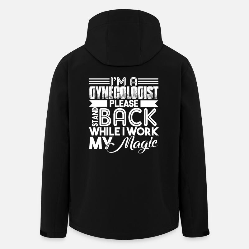 Gynecologist Please Stand Back - Men’s Recycled Softshell Jacket by Stanley/Stella - black