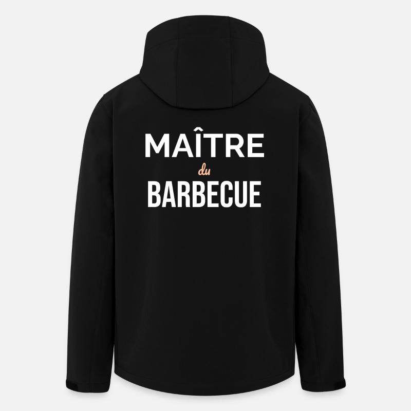 Maître du Barbecue — Grill Assumé - Veste softshell homme en polyester recyclé Stanley/Stella - noir