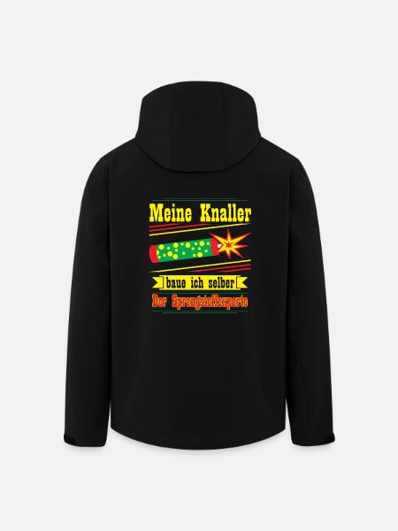 Sprengstoffexperte, silvester - Recycelte Männer Softshell-Jacke von Stanley/Stella - Schwarz